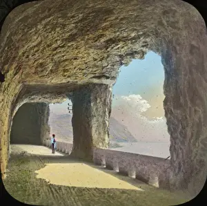 Windowed Prints: Switzerland - Lake of Lucerne, the Axenstrasse