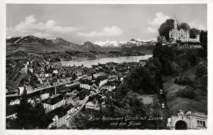 Snow Capped Prints: Switzerland - Lucerne - Hotel Restaurant Gutsch & Furnicular