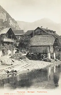 Thun Prints: Switzerland - Merzligen - Lake Thun