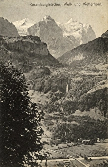 Images Dated 24th January 2011: Switzerland - Rosenlaui Glacier, Well and the Wetterhorn
