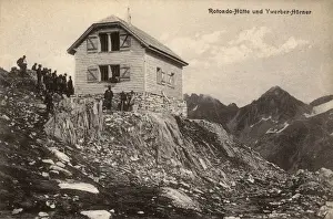 Switzerland - Rotondohutte and view toward the Ywerberhorner