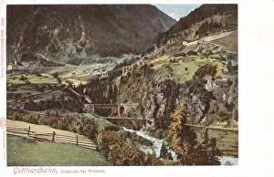 Gotthard Prints: Switzerland - Wassen Viaduct