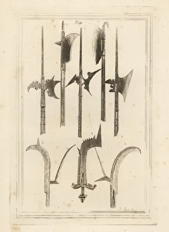 Shrewsbury Gallery: Sword-blade halberd, brown bill, axe, etc