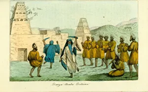 Accompaniment Gallery: Sword dance by Bedouin Arabs near the valley