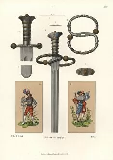 Artworksandappliancesfromthemiddleagestothe17thcentury Collection: Sword of a German mercenary, early 16th century