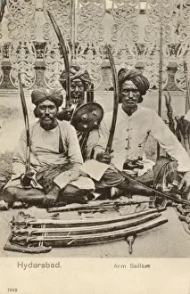 Sellers Prints: Sword Sellers - Hyderabad, India
