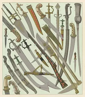 Daggers Prints: Swords & Daggers / Racinet