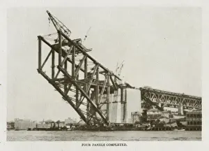 Sydney Harbour Bridge under construction
