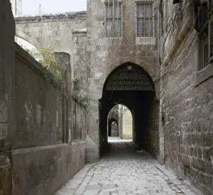 Urbanism Prints: Syria. Aleppo. Christian Quarter. Street in old city. Photo