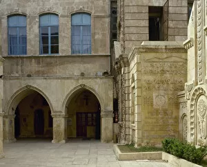 Syria. Aleppo. Entrance of Gregorian Armenian Church