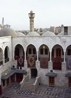 Syria. Aleppo. Khan Al Nahasin caravanserai of Khan Al Nahas