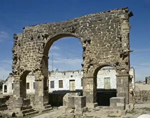 Remain Gallery: Syria. Bosra. Roman Triumphal arch. 3rd century AD. Near Eas
