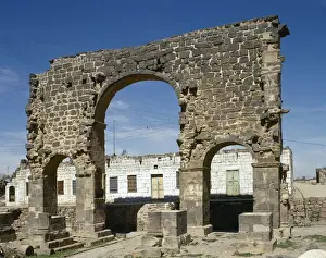 Syria. Bosra. Roman Triumphal arch. 3rd century AD. Near Eas