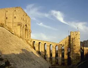 Syria. Citadel of Aleppo. Medieval fortified. Built 3rd mill