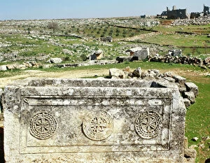 Unesco Collection: Syria. Dead Cities. Serjilla. Remains of the necropolis