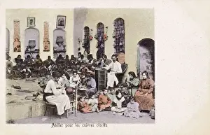 Engraved Prints: Syria - Jewish Workers producing Engraved Brasswork