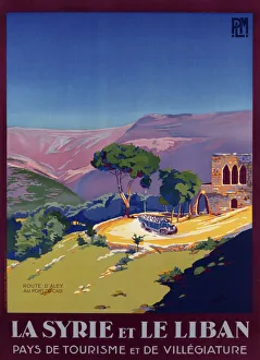 Travel Posters Collection: Syria and Lebanon holiday poster