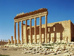 Images Dated 30th September 2021: Syria, Palmyra. Temple of Bel (Baal)
