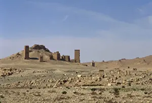 Mausoleums Prints: Syria. Palmyra. The Valley of the Tombs. Oasis of Tadmor