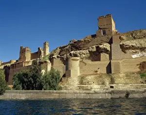 Moorish Prints: Syria. Qal at Ja bar castle on the left bank of Lake Assad