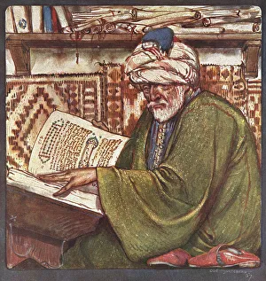 Syrian Scholar Reading