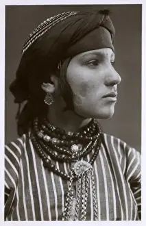 Cheek Prints: Syrian Tribal Girl