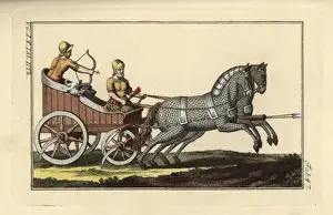 Chariot Prints: Syrian war chariot with sickles mounted