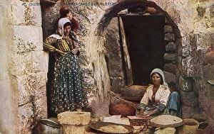 Syrian Women making Bread