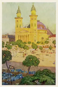 Hungary Prints: Szatmar Cathedral