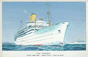 Arcadia Prints: T. S. S. Arcadia, P & O Line