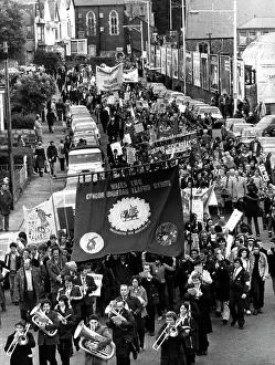 Trades Prints: T. U. C. demonstration in Swansea, Wales