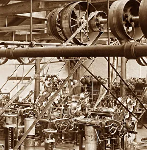 Combing Prints: T W Rust & Co. Combing Room in 1892