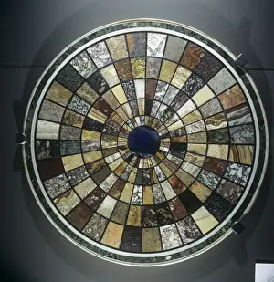 Concentric Prints: Table top of ancient Roman Marbles