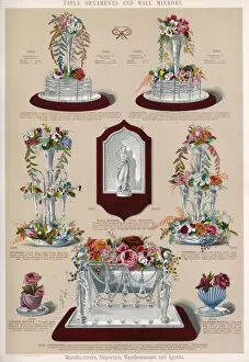 Jardiniere Gallery: Table Ornaments and a Wall Mirror, Plate 95