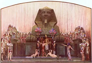 Barbier Prints: Tableau La Legend du Nil in Coeurs En Folie at the Folies