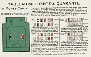 Tableau for Trente & Quarante