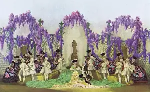 Barbier Prints: Tableau Une Idylle Florentine in Coeurs En Folie at the Fo