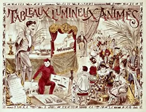 Sociales Collection: Tableaux lumineux anim鳧. French poster advertising