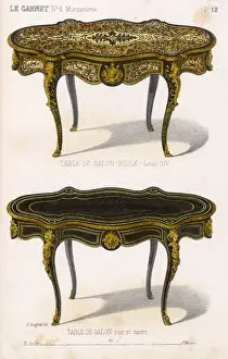 Marquetterie Prints: Two Tables De Salon