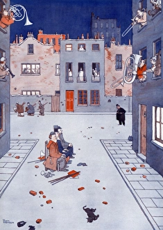 Images Dated 22nd September 2017: The Tables Turned by William Heath Robinson