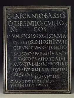 Descendants Prints: Tabula Hospitalis. Table describing the hospitality pact