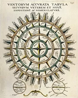 1648 Gallery: Tabula secundum accurata Ventorum veterem et nova