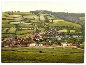 Torrington Prints: Taddiport from Castle Hill, Torrington, England