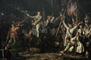 Kosciuszko Collection: Tadeusz Kosciuszko (1746-1817) in Raclawice, 1888