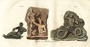 Images Dated 27th January 2020: Tages and Etruscan monsters