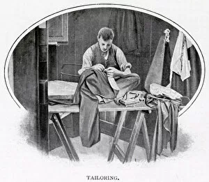 Images Dated 23rd November 2020: A Tailor at work. Date: 1900