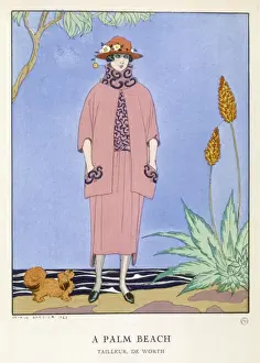 Pekinese Prints: Tailored Suit by Worth