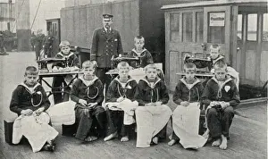 Business Man Prints: Tailoring Class, Training Ship Wellesley, North Shields