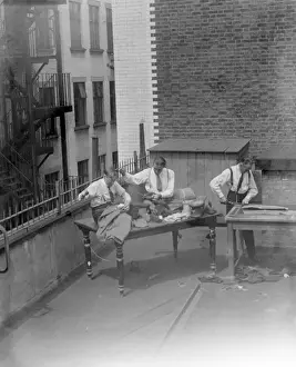 Tailors Working Outdoors