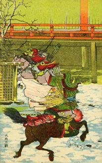 Pursuit Prints: Taira no Shigemori fighting Minamoto no Yoshihira